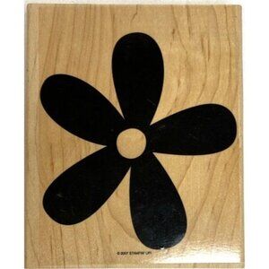 Large Flower Rubber Stamp 2007 By Stampin Up! For Crafting & Scrapbooking 6"x5